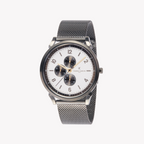 Pierre Cardin Men's Stainless Steel Gray Watch, White Dial | Cpi.2033