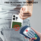 Minimalist Pop up Wallet with Money Clip, All Aluminum Slide Rfid Slim Card Holder