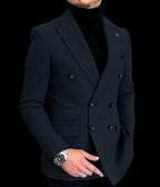 Formal 2025 New Burgundy Red Grey Lapel Tux Men Slim Fit Suits Coat Jacket Custom Made for Wendding Party Woolen Cloth