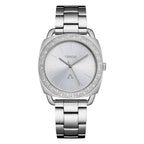 Trnda Women's Silver Stainless Steel Watch, Unique Dial | Trn35ss