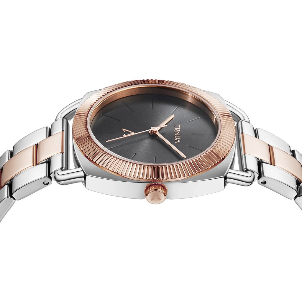 Trnda Women's Stainless Steel Watch, Two Tone Silver-Rose Gold | Trn-Wch-001