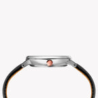 Timex Men's Brass Watch, White Dial, Black Leather Strap | Tw2t34700