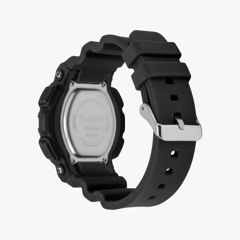 Timex Unisex Black Silicone Watch, Digital Dial | Tw5m23600